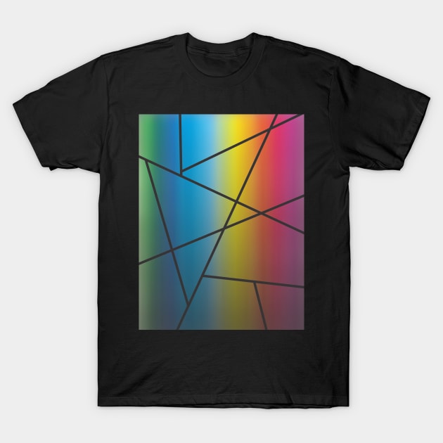 GEOMETRIC CHROMATIC BACKGROUND T-Shirt by SikiuFactory